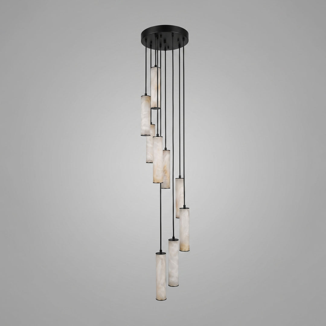 Column Alabaster Staircase Chandelier - Vakkerlight