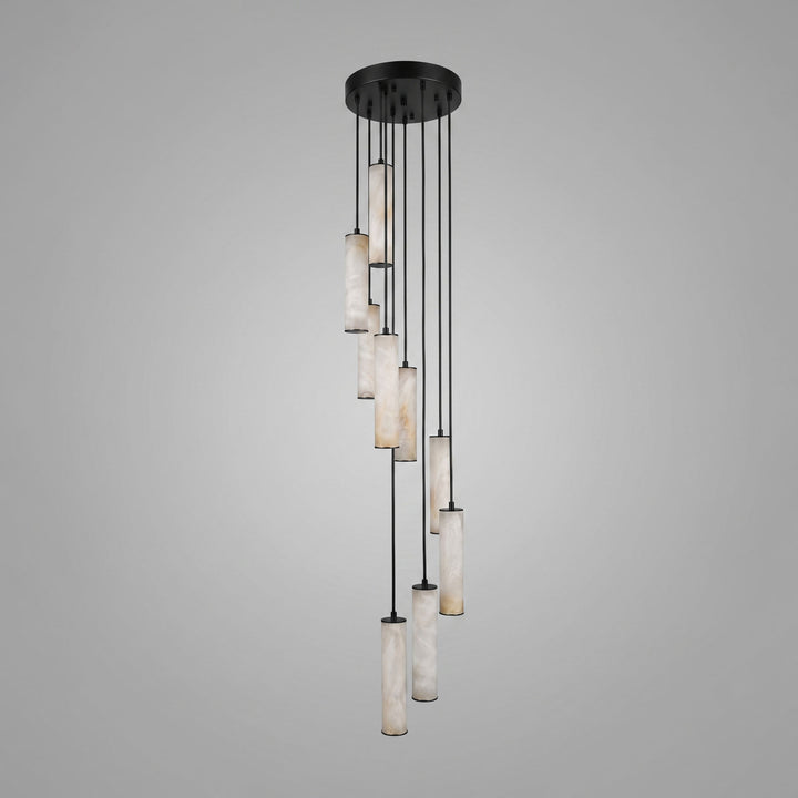 Column Alabaster Staircase Chandelier - Vakkerlight