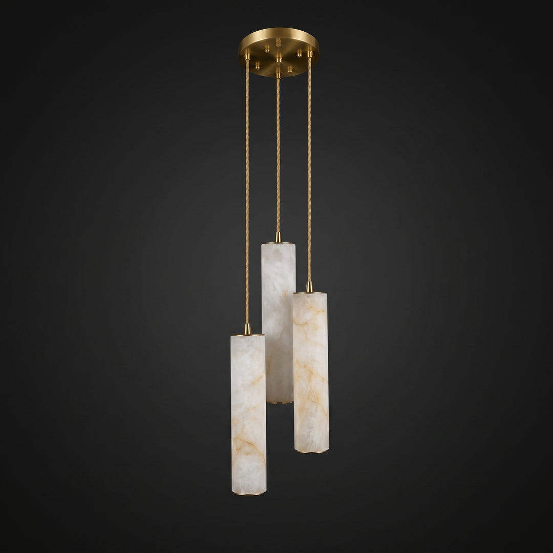 Column Alabaster Staircase Chandelier - Vakkerlight