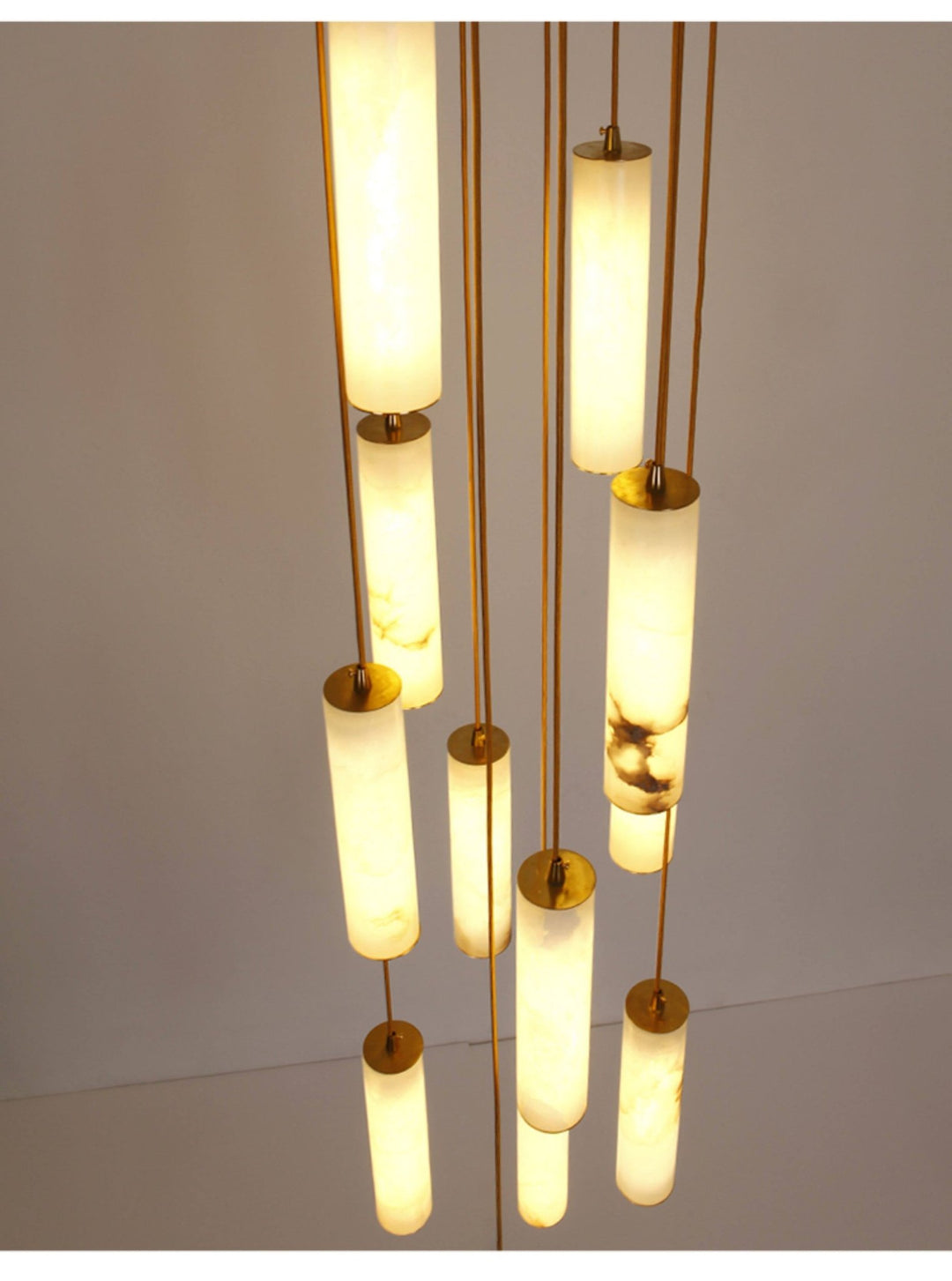 Column Alabaster Staircase Chandelier - Vakkerlight