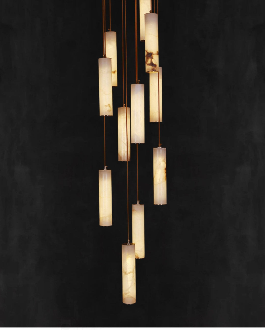 Column Alabaster Staircase Chandelier - Vakkerlight