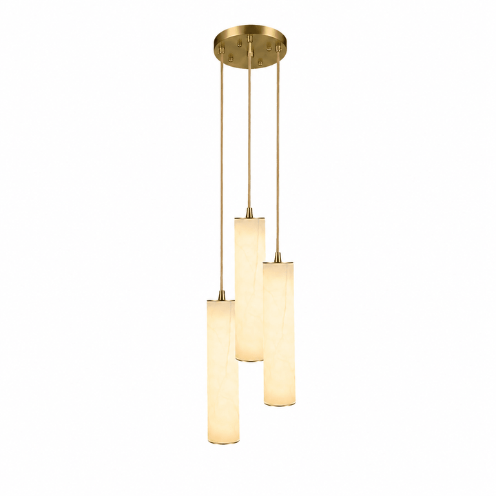 Column Alabaster Staircase Chandelier - Vakkerlight