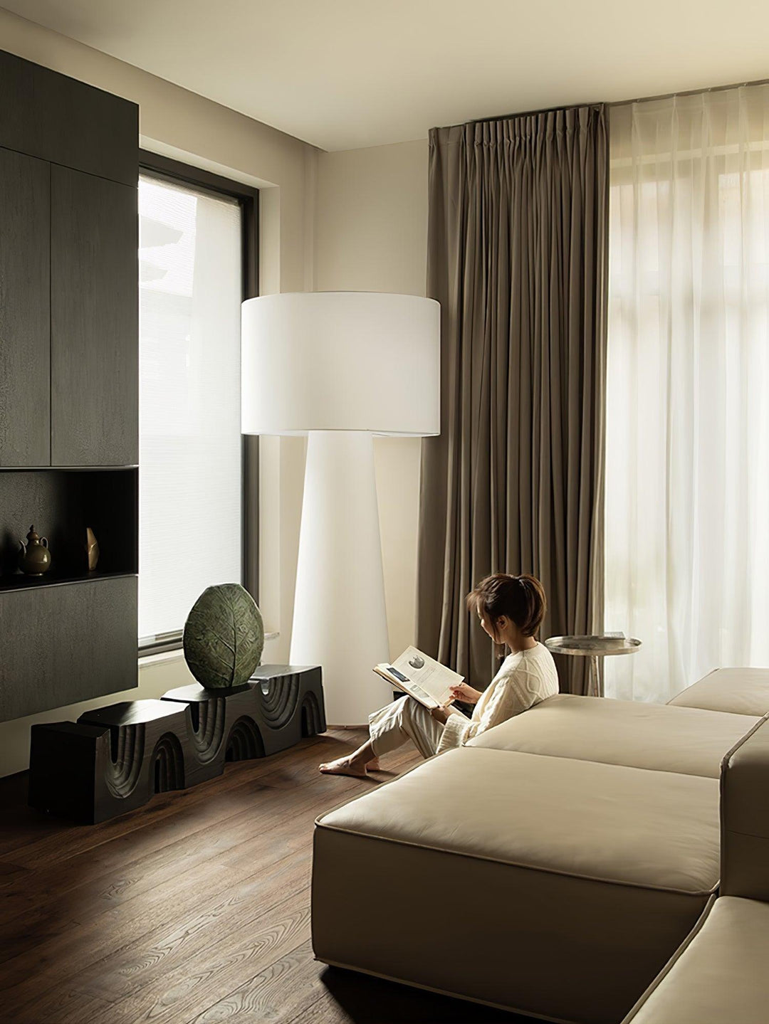 Column Fabric Floor Lamp - Vakkerlight