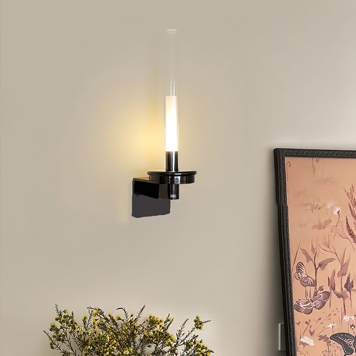 Column Torch Wall Sconce