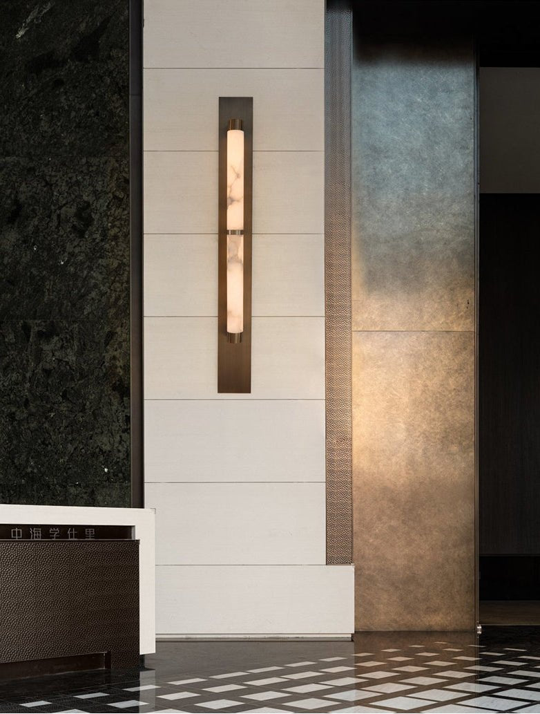 Columnar Alabaster Sconce - Vakkerlight