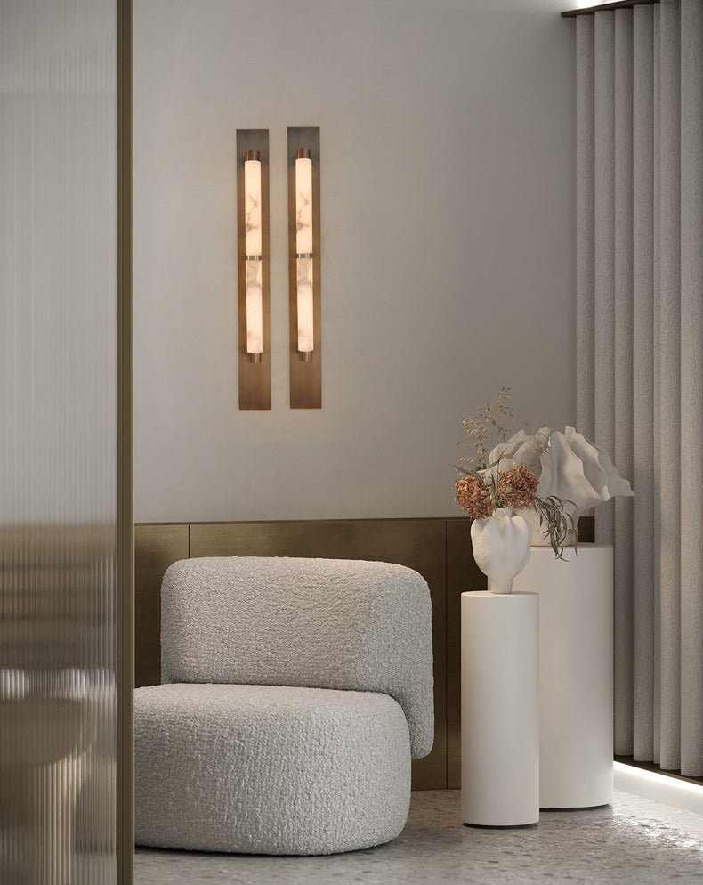 Columnar Alabaster Sconce - Vakkerlight