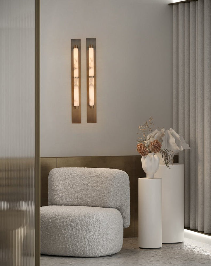 Columnar Alabaster Sconce - Vakkerlight