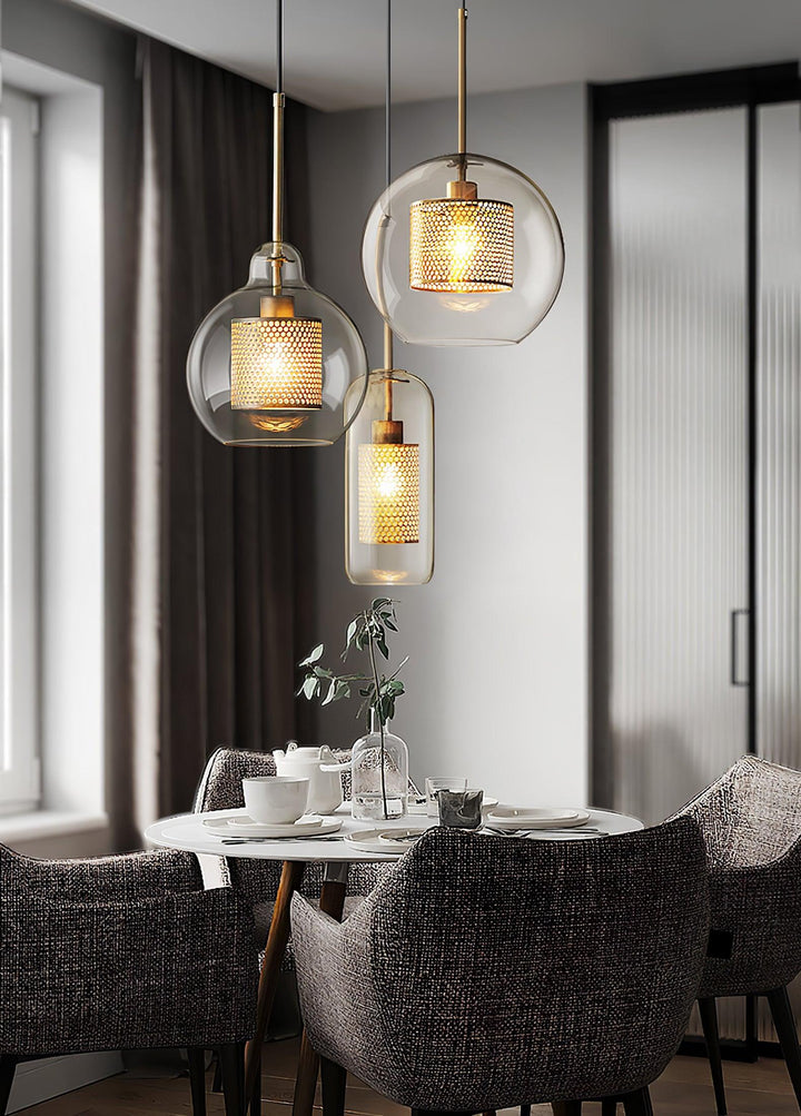 Combined Chiswick Glass Pendant Light - Vakkerlight