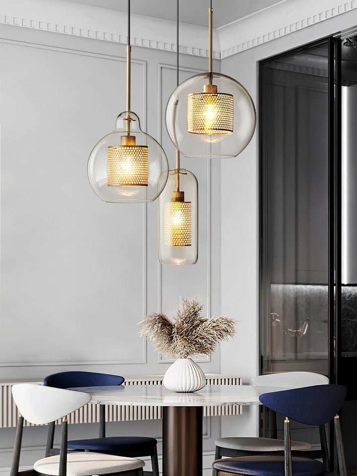 Combined Chiswick Glass Pendant Light - Vakkerlight