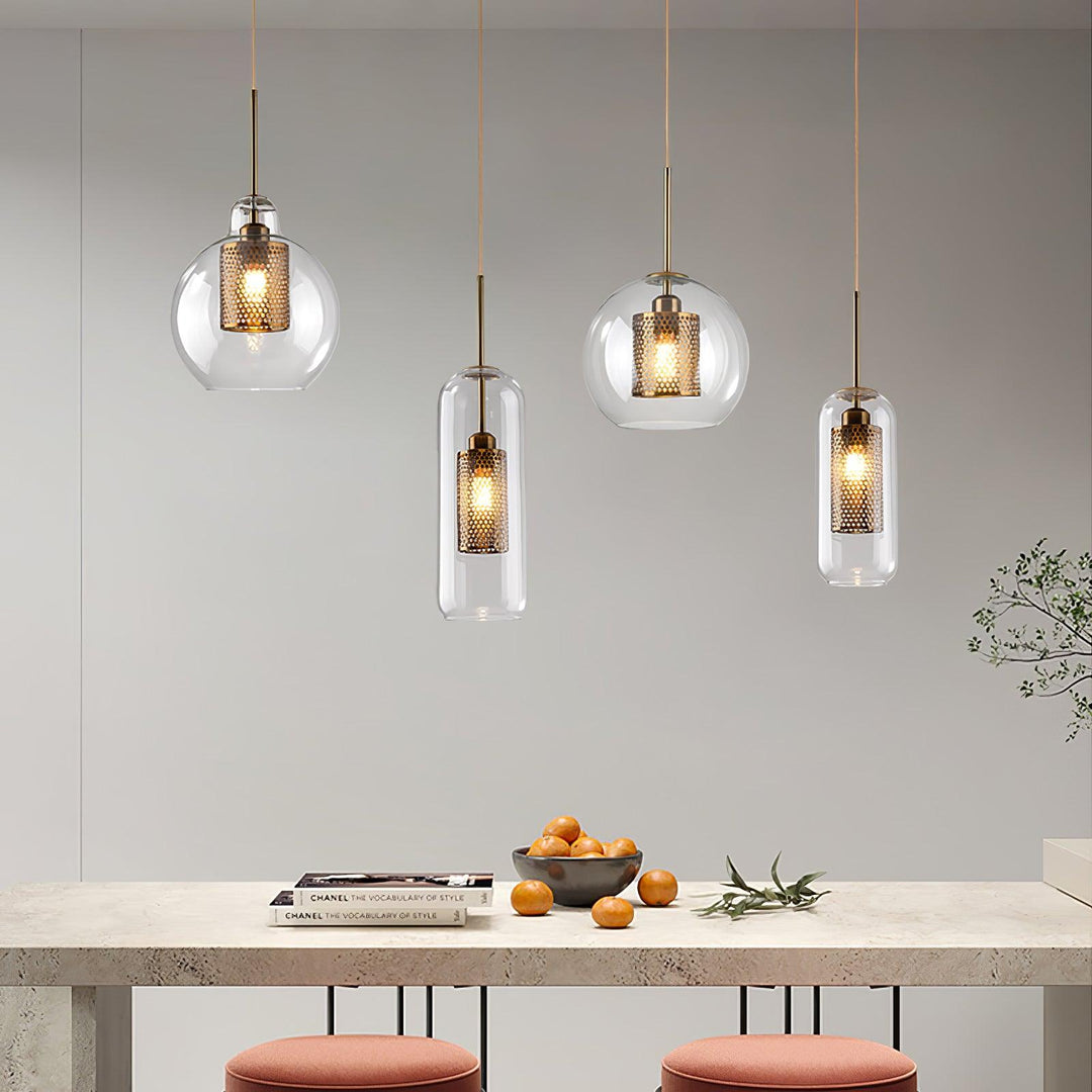 Combined Chiswick Glass Pendant Light - Vakkerlight