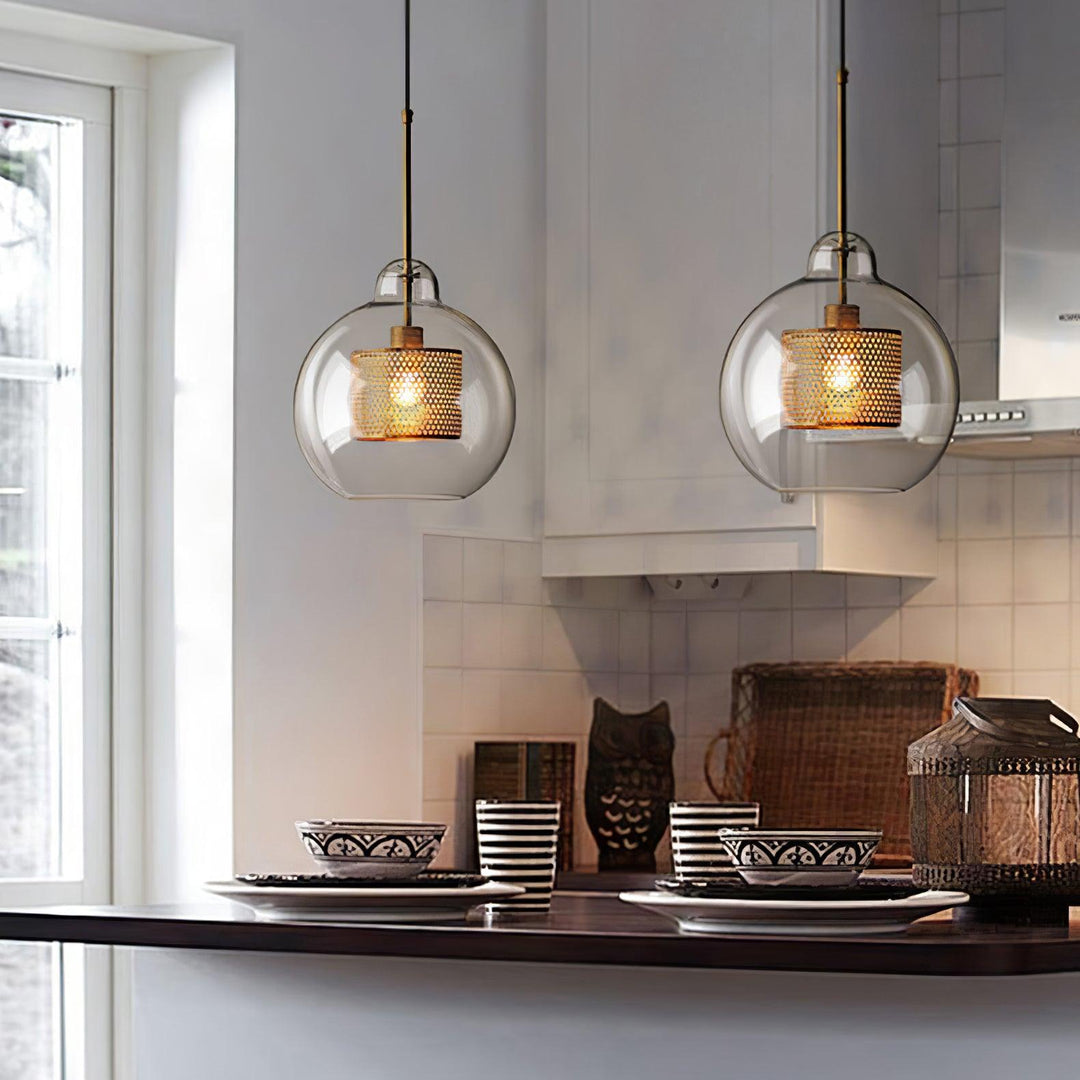 Combined Chiswick Glass Pendant Light - Vakkerlight