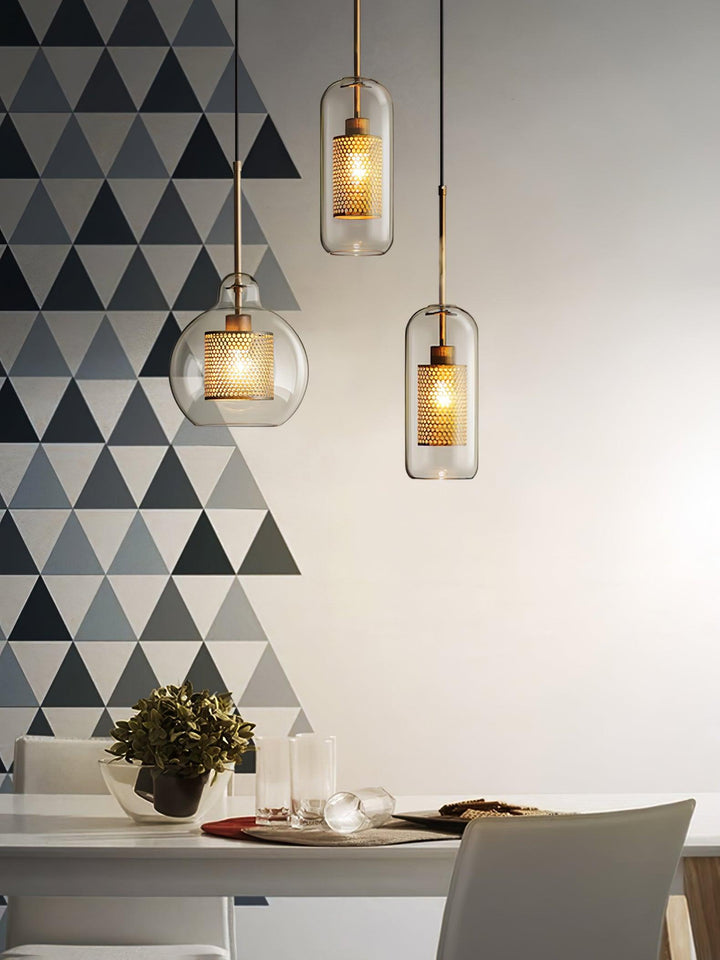 Combined Chiswick Glass Pendant Light - Vakkerlight