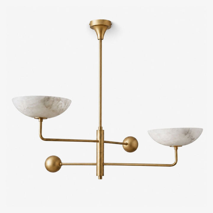 Compass Alabaster Bowl Chandelier - Vakkerlight