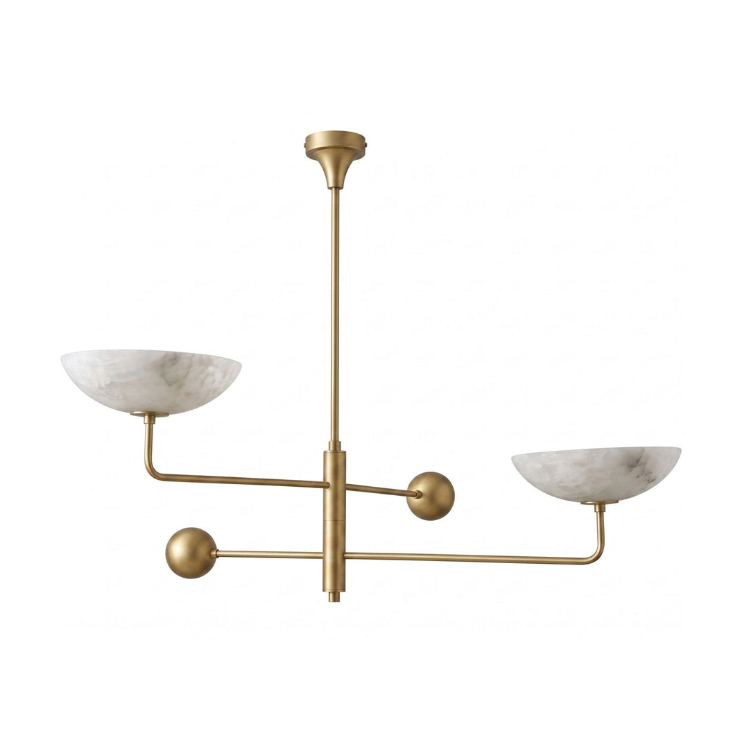 Compass Alabaster Bowl Chandelier - Vakkerlight