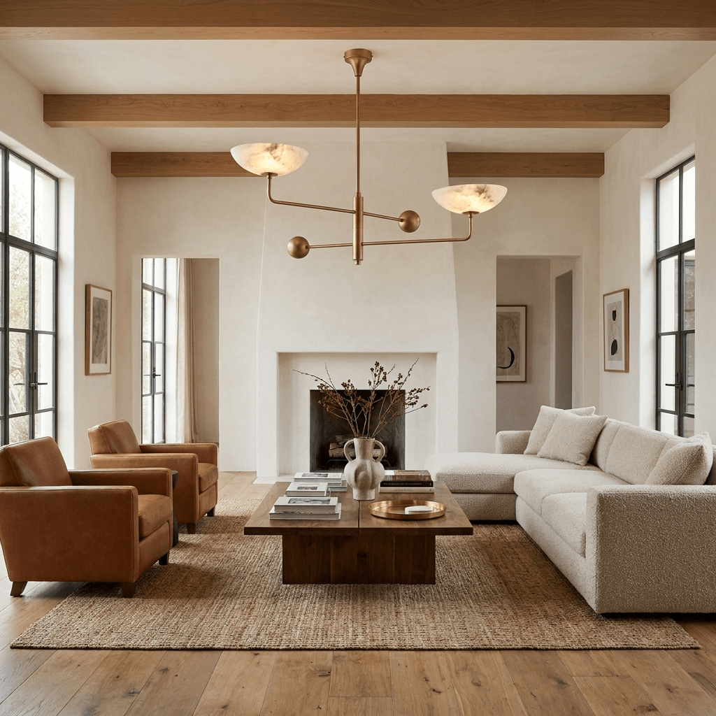 Compass Alabaster Bowl Chandelier - Vakkerlight