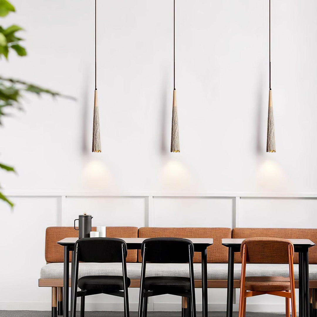 Concrete Pleated Pendant Lamp - Vakkerlight