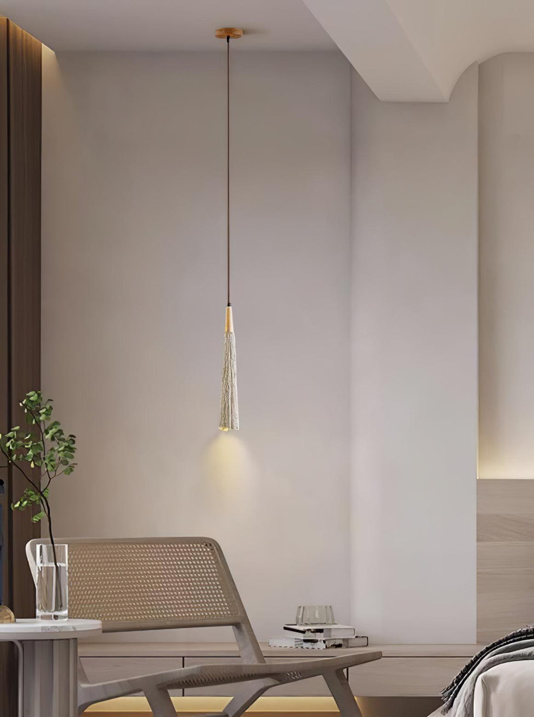 Concrete Pleated Pendant Lamp - Vakkerlight