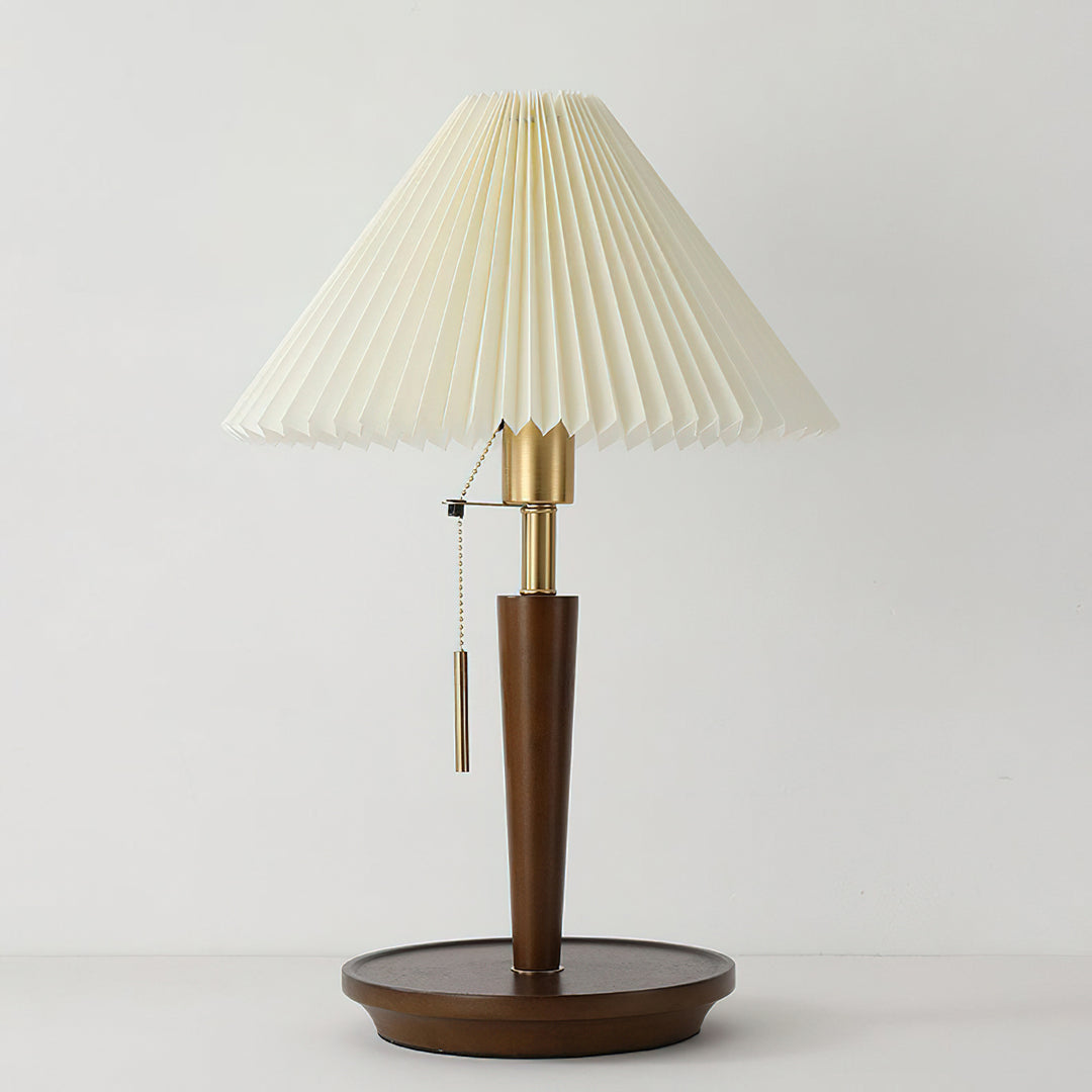 Cone Pleated Fabric Table Lamp