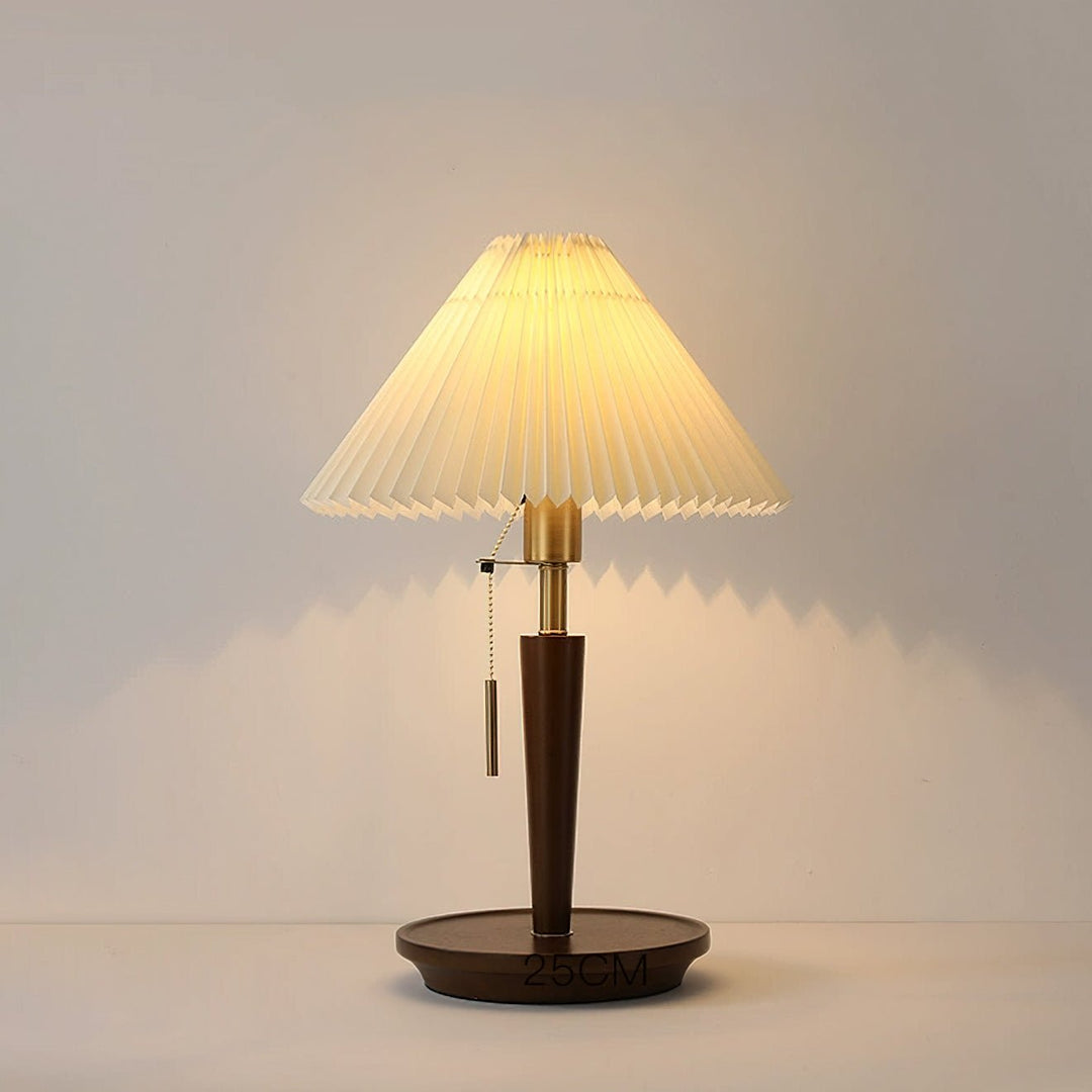 Cone Pleated Fabric Table Lamp - Vakkerlight