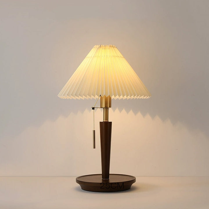 Cone Pleated Fabric Table Lamp - Vakkerlight