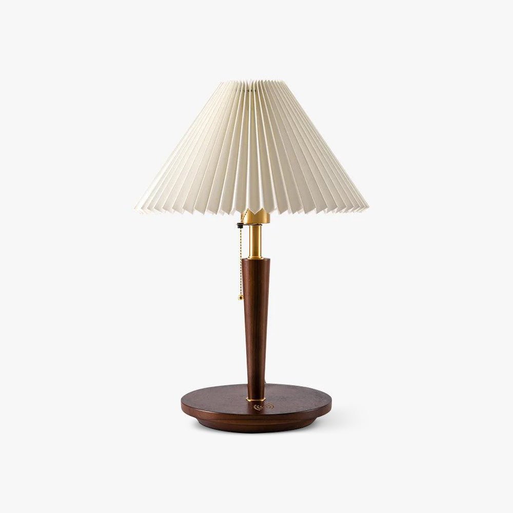 Cone Pleated Fabric Table Lamp - Vakkerlight