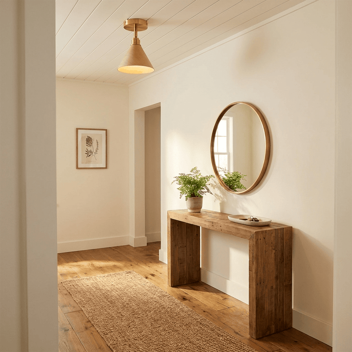 Cone Semi - Flush Ceiling Light - Vakkerlight