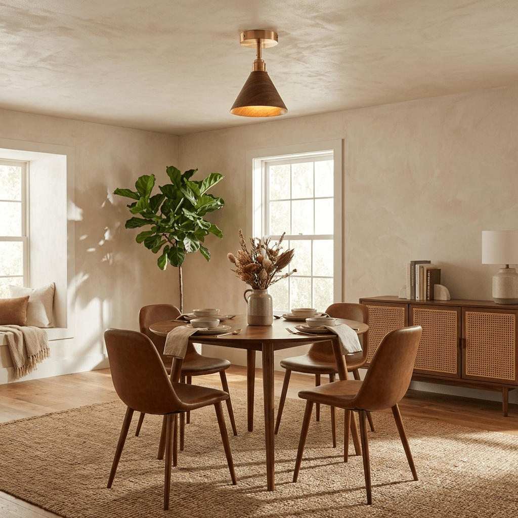 Cone Semi - Flush Ceiling Light - Vakkerlight