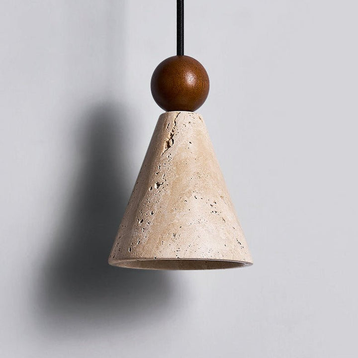 Cone Wood Bead Wall Sconce - Vakkerlight