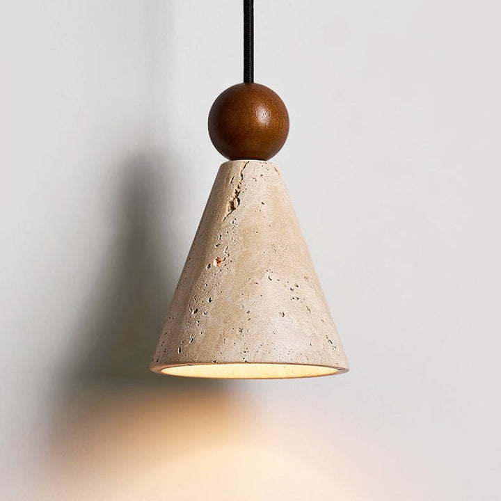 Cone Wood Bead Wall Sconce - Vakkerlight