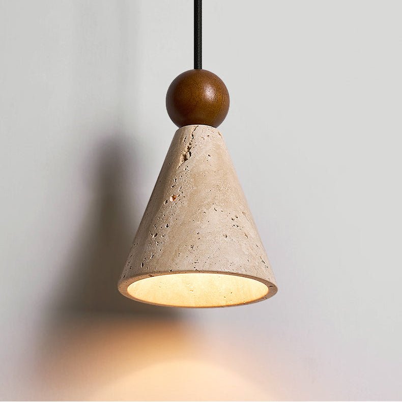 Cone Wood Bead Wall Sconce - Vakkerlight