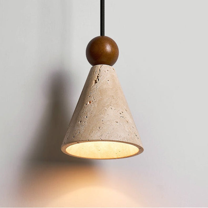 Cone Wood Bead Wall Sconce - Vakkerlight