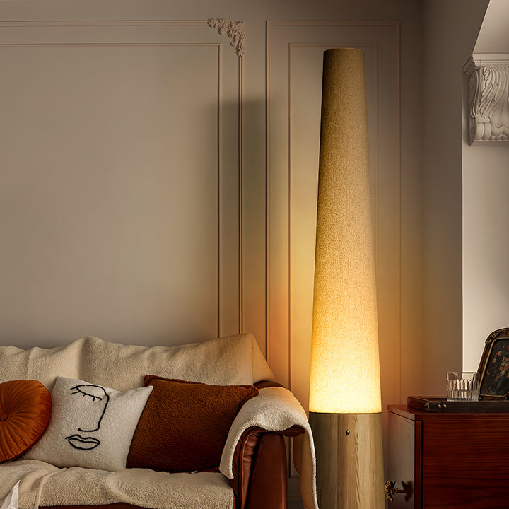 Cone Wooden Floor Lamp - Vakkerlight