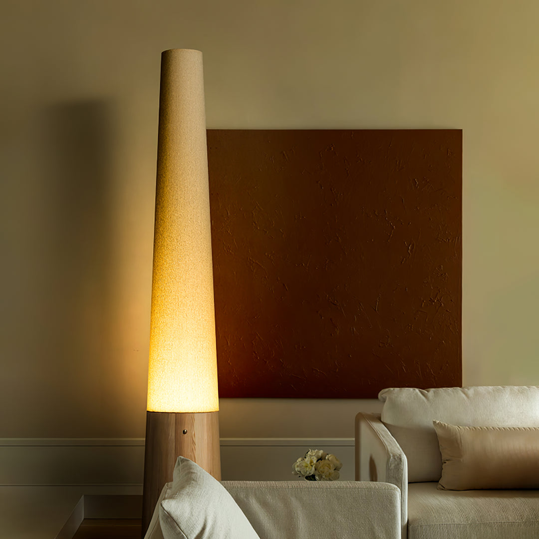 Cone Wooden Floor Lamp - Vakkerlight