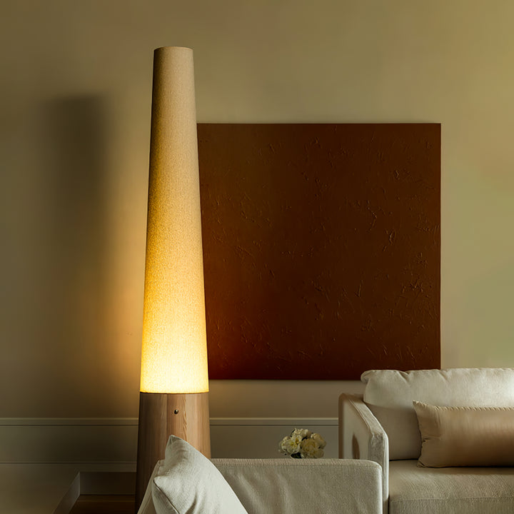 Cone Wooden Floor Lamp - Vakkerlight