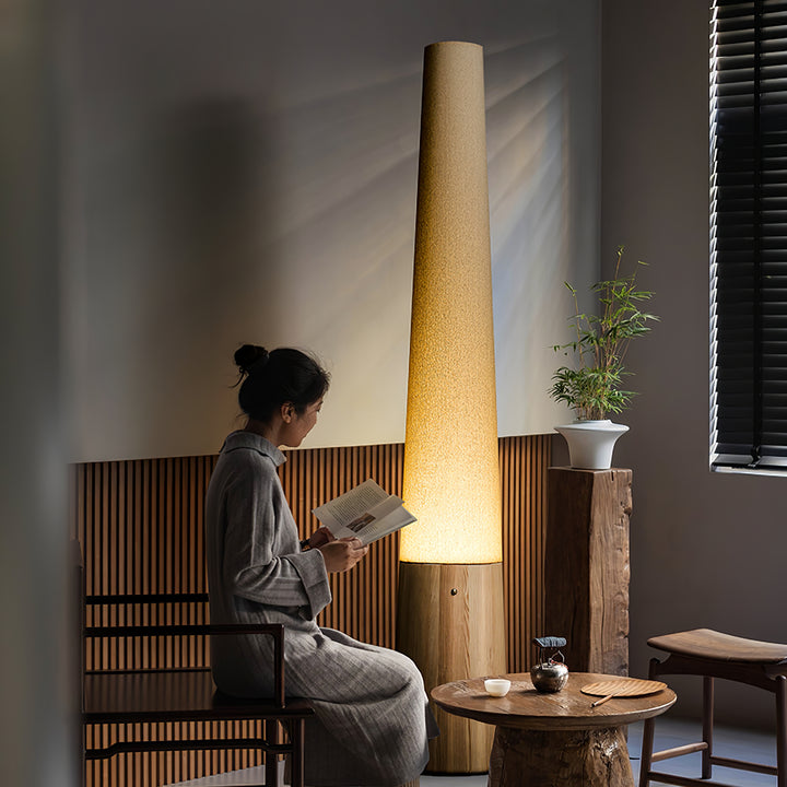 Cone Wooden Floor Lamp - Vakkerlight