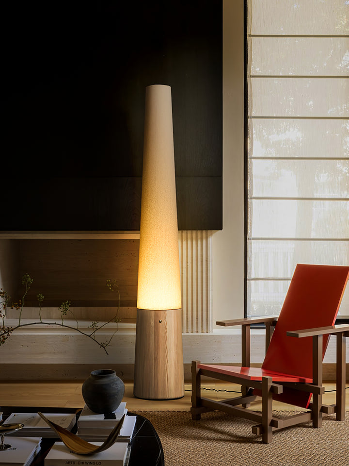 Cone Wooden Floor Lamp - Vakkerlight