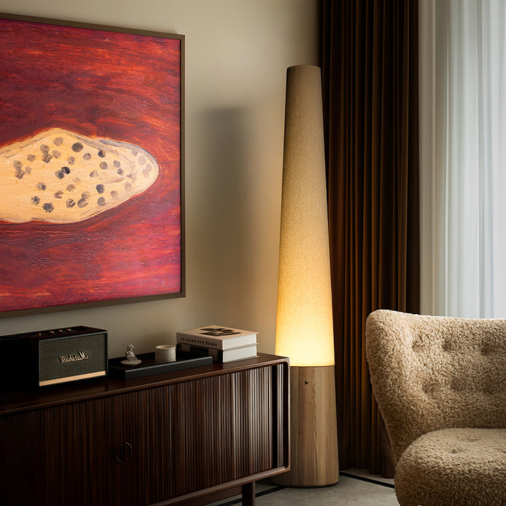 Cone Wooden Floor Lamp - Vakkerlight