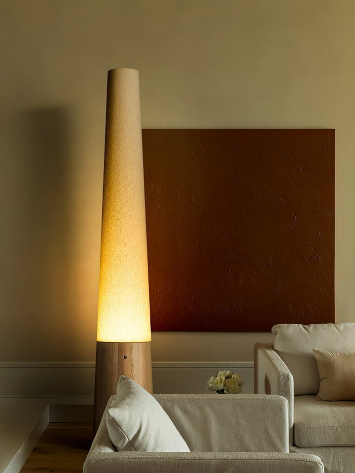 Cone Wooden Floor Lamp - Vakkerlight