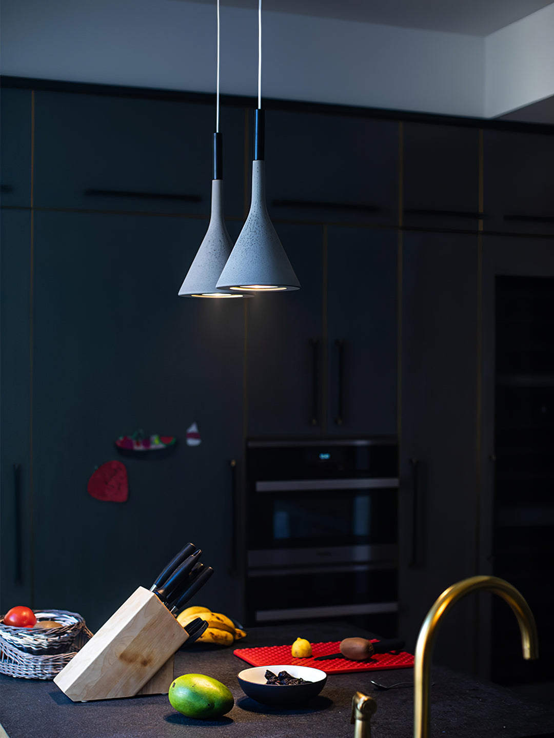 Conical Concrete Pendant Light