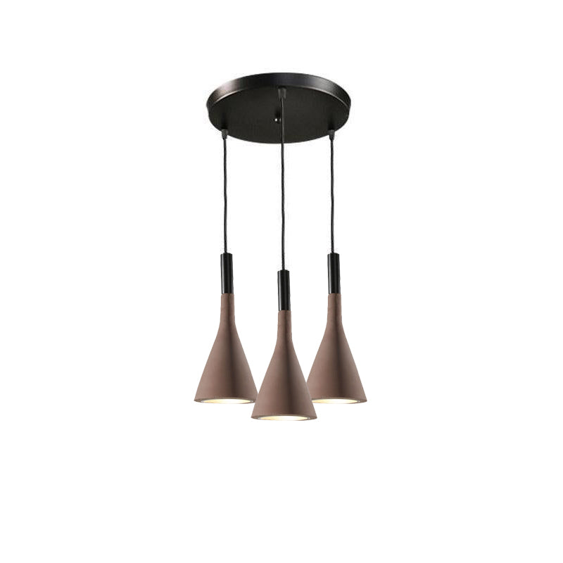 Conical Concrete Pendant Light