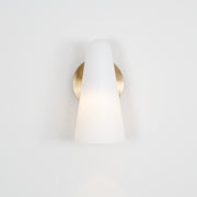 Conische glazen wandlamp