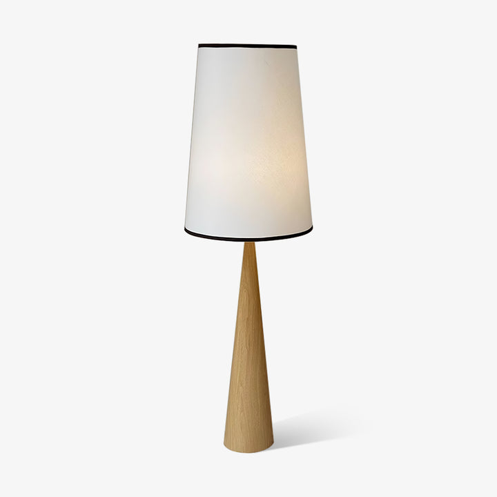 Faux Wood Conical Floor Lamp - Vakkerlight