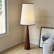 Faux Wood Conical Floor Lamp - Vakkerlight