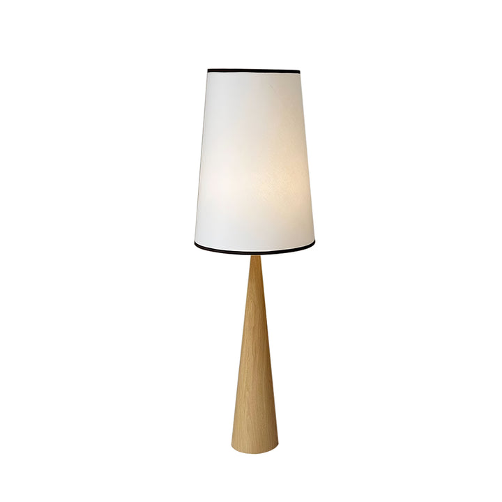 Faux Wood Conical Floor Lamp - Vakkerlight