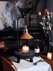 Cordero Wooden Stool Table Lamp - Vakkerlight