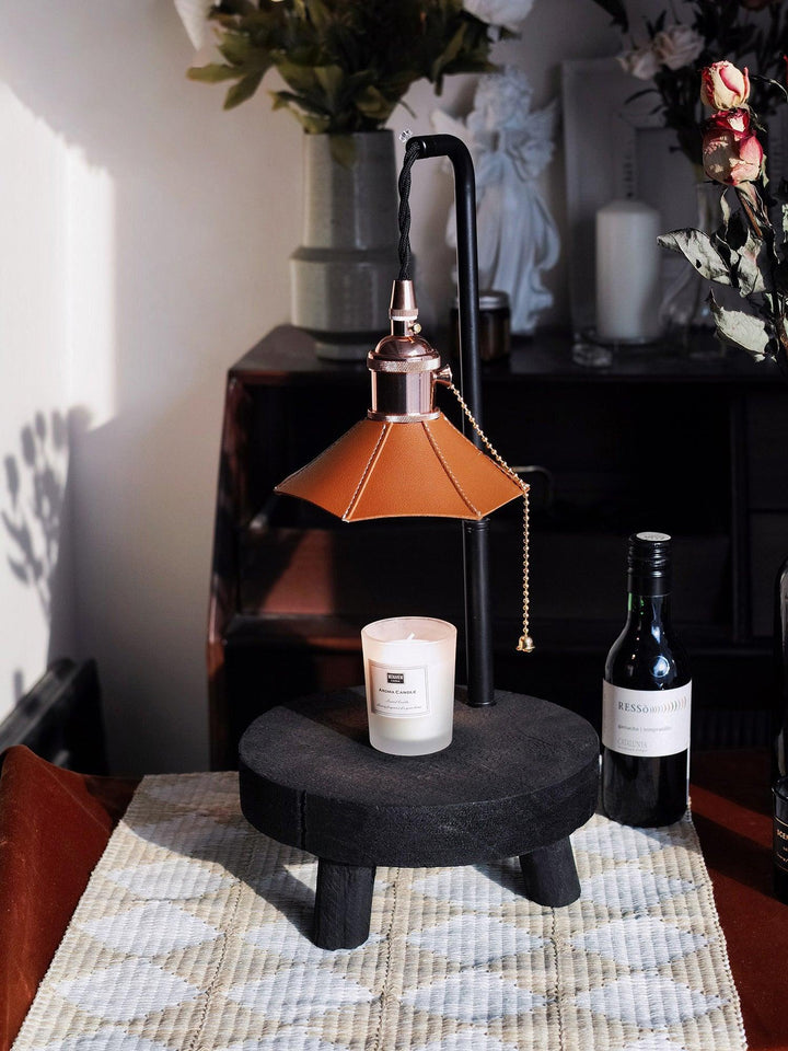 Cordero Wooden Stool Table Lamp - Vakkerlight