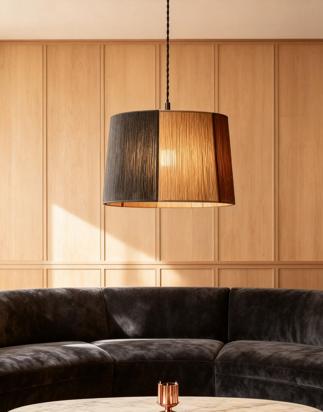 Cordova Rope Drum Pendant Light