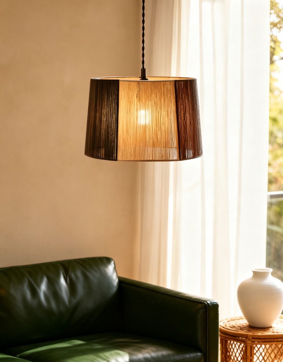 Cordova Rope Drum Pendant Light