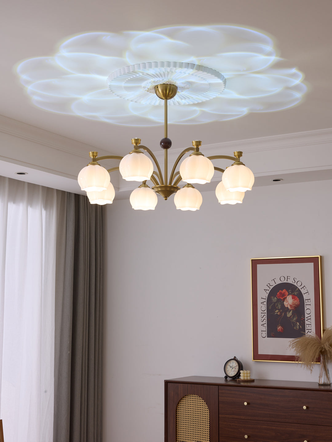 Corinne Arc Chandelier - Vakkerlight