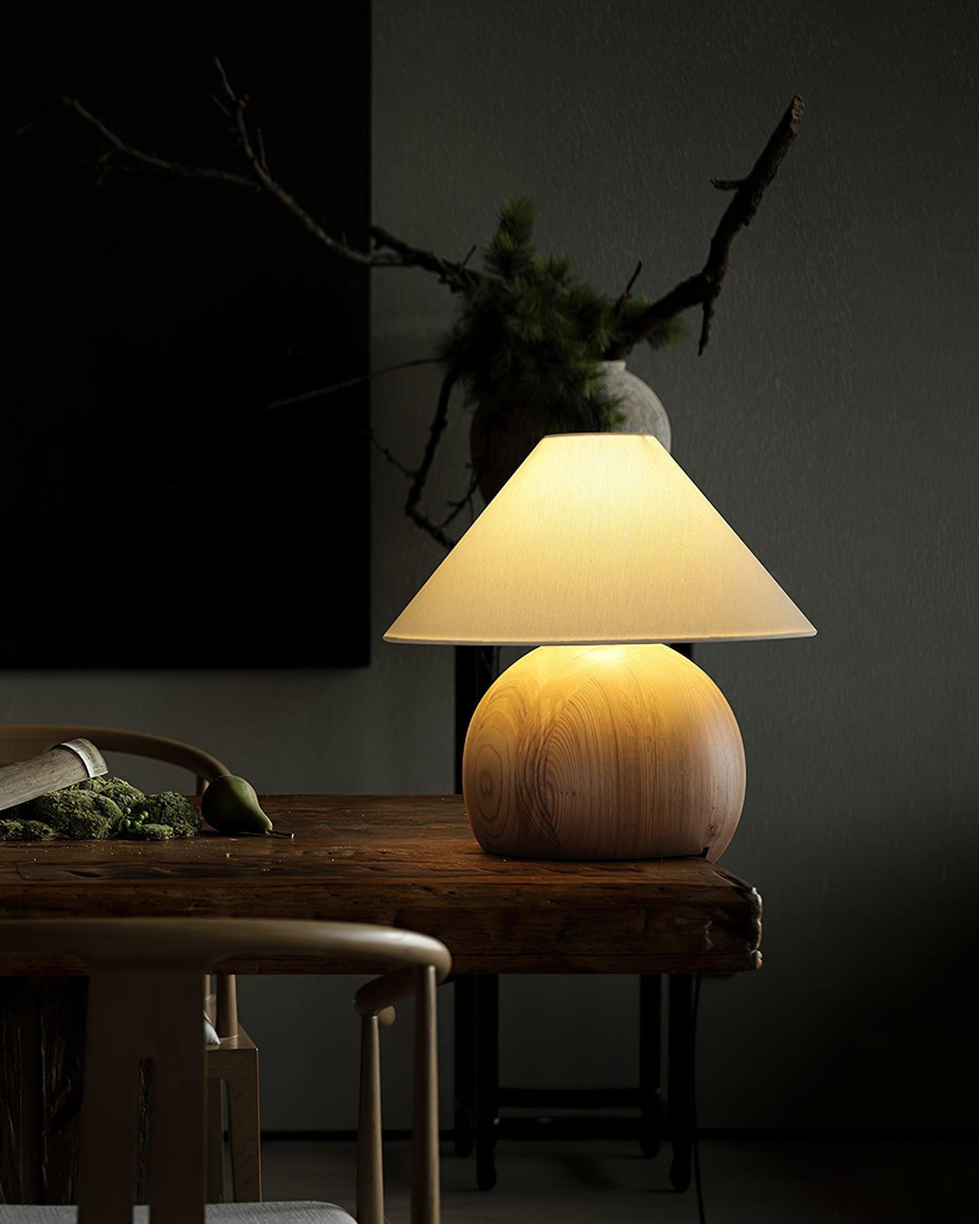 Corner Log Table Lamp - Vakkerlight